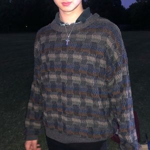 Vintage Style Patterned Sweater
